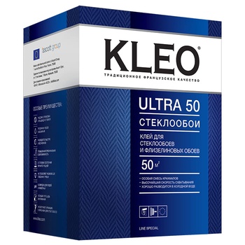 KLEO ULTRA 50 Клей для стеклообоев и стеклохолста сыпучий 500г