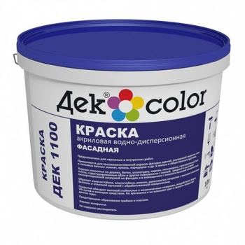Декоратор ДЕКcolor ДЕК 1100 Краска водно-дисперсионная Фасадная 3 база ( 5л/6,5кг)