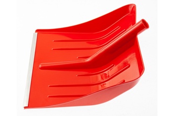 Лопата для уборки снега пластиковая, красная, 420х425мм, без черенка, Россия //Сибртех