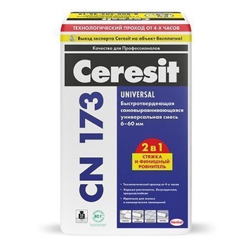Ceresit CN 173 Универсал. самовыравнив-ся пол 6-60мм (20кг)