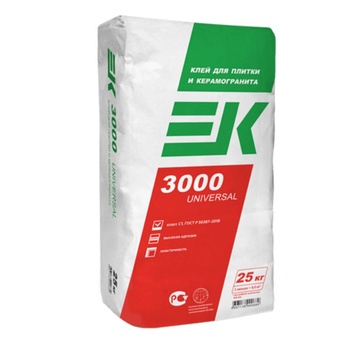 ЕК 3000 Клей для плитки (С1 Т) (25кг) (60шт/под)