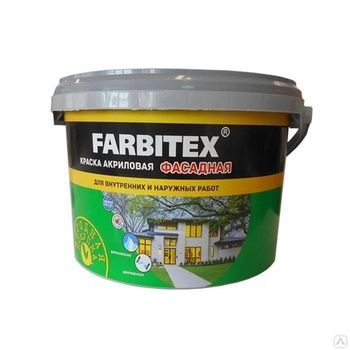 FARBITEX Краска акриловая фасадная 3кг