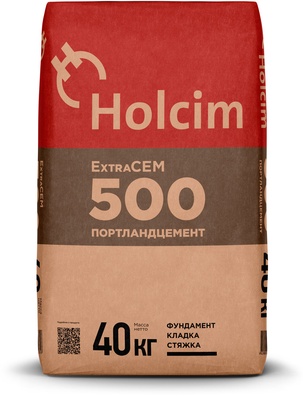 Цемент М500 Holcim 40кг (35шт/под)