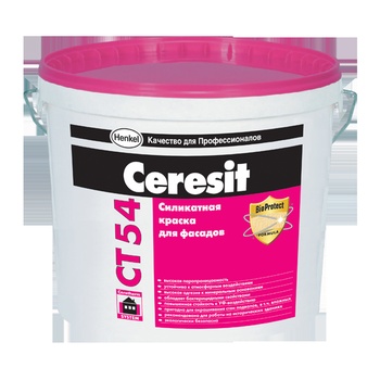 Ceresit СТ 54 Краска Силикатная фасадная 15кг