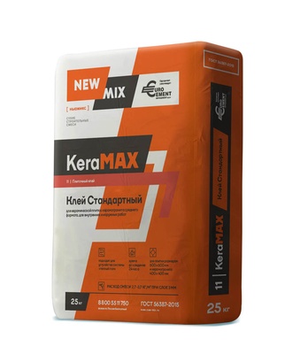 NEWMIX KeraMAX Клей плиточный стандартный (С1) (25кг) (48шт/пал)