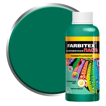 FARBITEX Паста колеровочная универсальная зелёный 0,1л