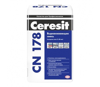 Ceresit CN 178 Легковыравнивающаяся смесь 5-80мм (25кг)