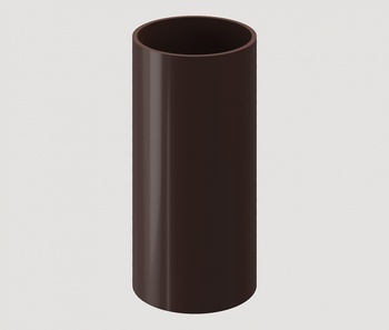 Труба водосточная DOCKE Standart D=80мм L=3000мм (Темно-коричневый)