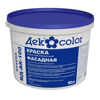 Декоратор ВД-АК-100 Краска водно-дисперсионная Фасадная 3 база ( 5л/7,7кг)