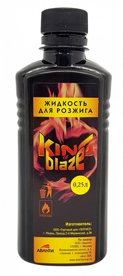 Жидкость д/розжига 0,5л King of Blaze (углеводород)